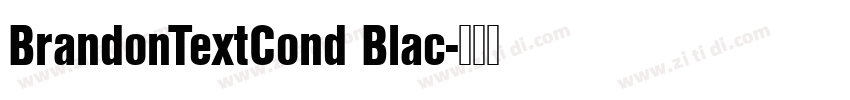 BrandonTextCond Blac字体转换